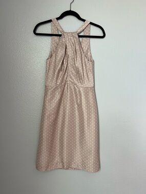 J. Crew 769 Madison Sample Pink Polka Dot Silk Dress